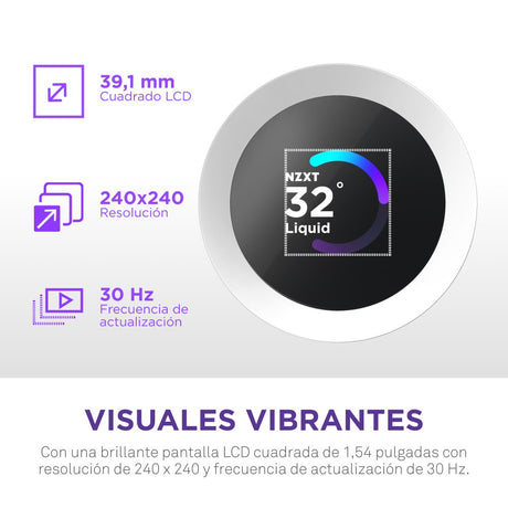 EAN 5056547205229 - NZXT Kraken Plus RGB 240 Procesador Sistema de refrigeración líquida todo en uno 12 cm Blanco imagen 4
