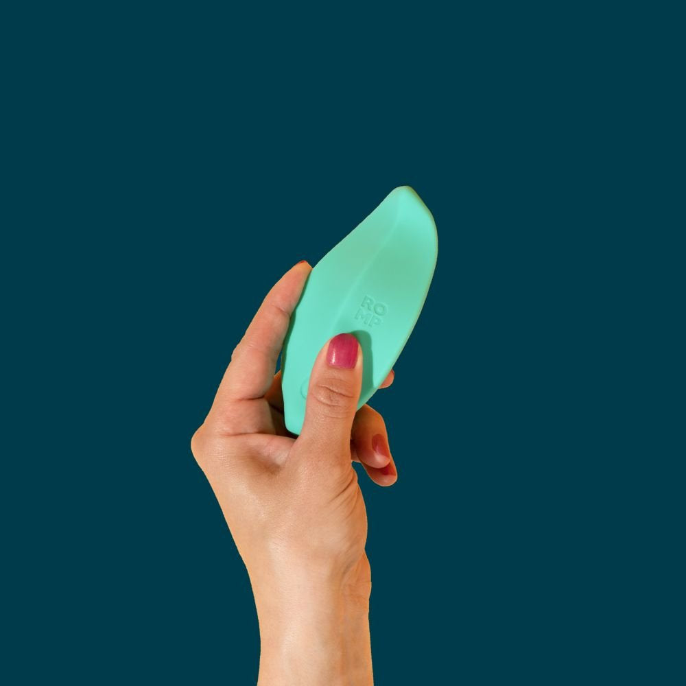 Romp - Wave Vibrador Estimulador De Clítoris Forma Ergonómica Verde Agua