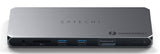 Satechi Thunderbolt 4  3.5mm Audio  Czytnik Kart  2x Usb-A 3.2  2x Hdmi 2.0 Displaylink  1x Ethernet  3x Tb4 Downstream  Dc/21v - Zasilacz 180w  96w Tb4 Passthrough