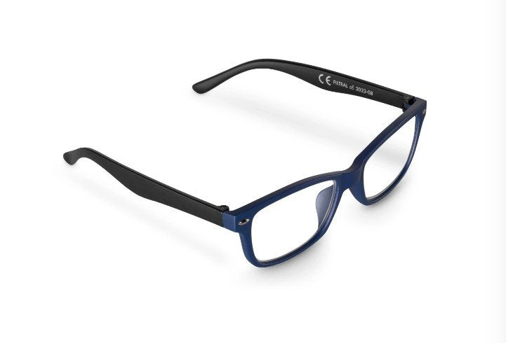 Hama Gafas De Lectura De +3.0 Dioptrias - Montura De Plastico Reciclado - Unisex - Azul Y Negro