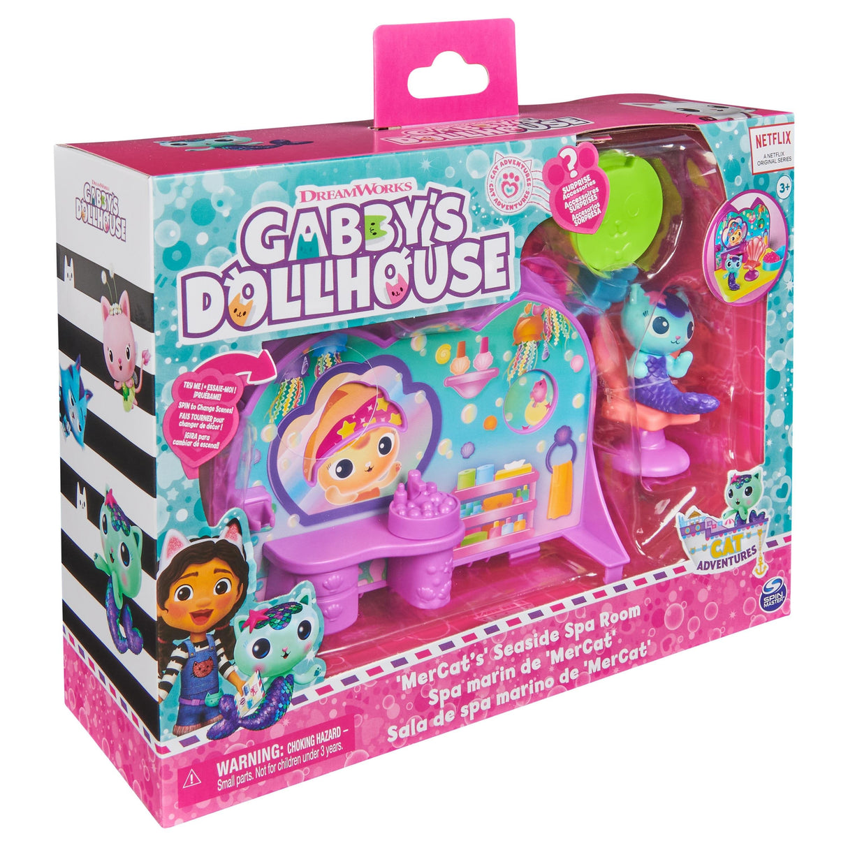 Spin Master Gabby'S Dollhouse Deluxe Room Set - Room De Bienestar Con Significado Sea, Figura Del Palacio 6068286