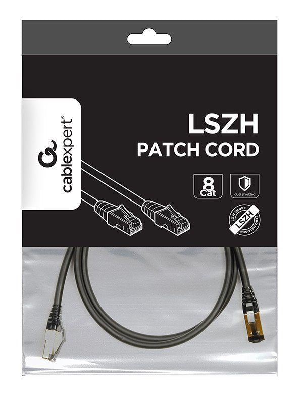 EAN 8716309120630 - Gembird PP8-LSZHCU-BK-1.5M cable de red Negro 1,5 m Cat8 S/FTP (S-STP) imagen 2