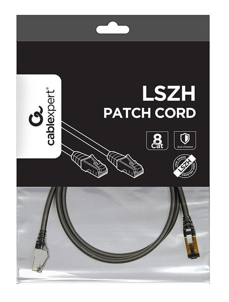 EAN 8716309120630 - Gembird PP8-LSZHCU-BK-1.5M cable de red Negro 1,5 m Cat8 S/FTP (S-STP) imagen 2