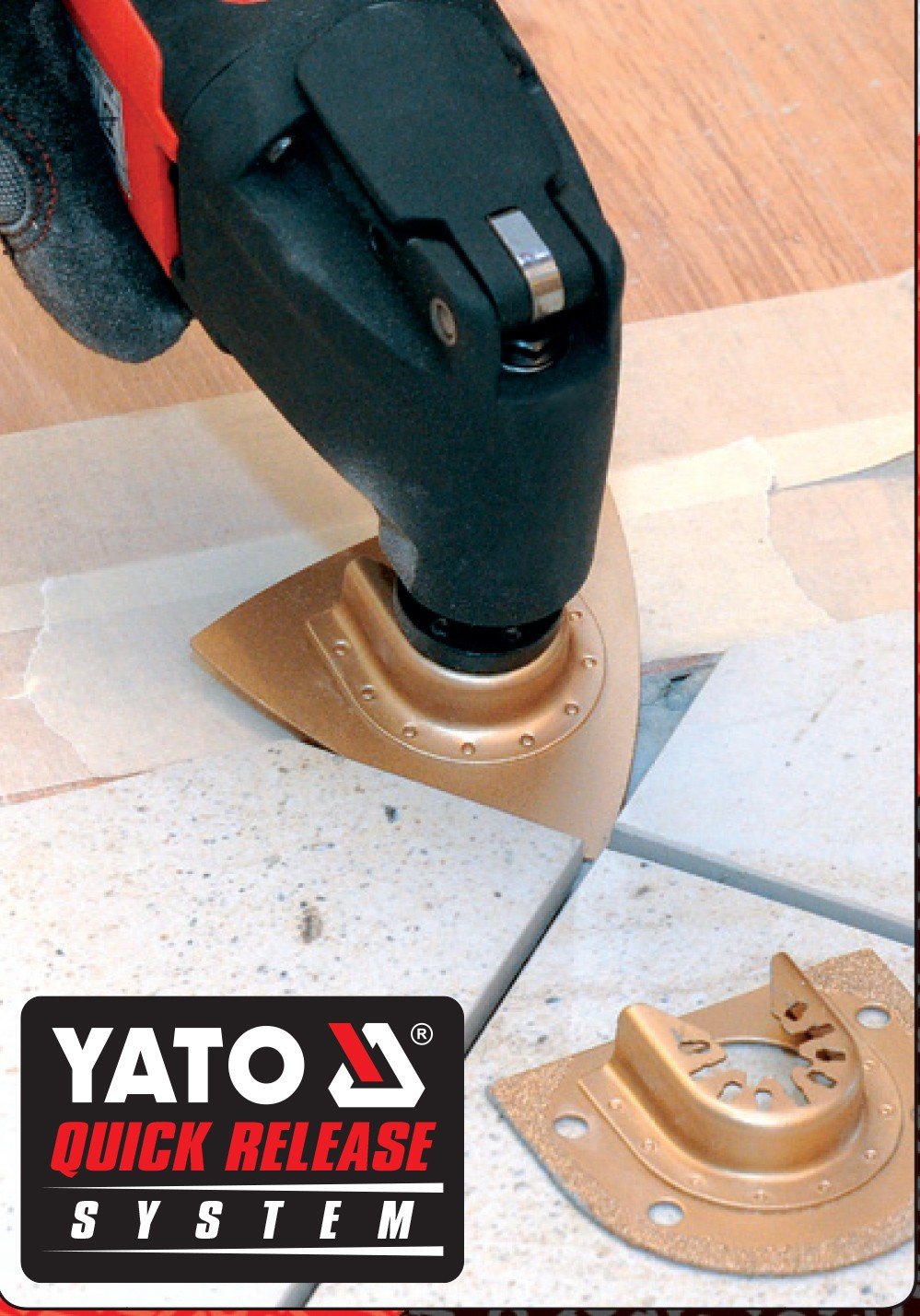 Yato Yt-82220 Multiherramienta Oscilante 300 W 22000 Rpm Negro, Rojo