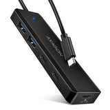 Hub 4-Portowy 5gbps 2x Usb-A 2x Usb-C , Usb-C Power In 19cm Kabel Hue-C2c