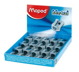 Maped Classic Sacapuntas Metalico Con Cuchilla De Acero Afilada Y Resistente - 1 Agujero - Expositor De 20 Uds.