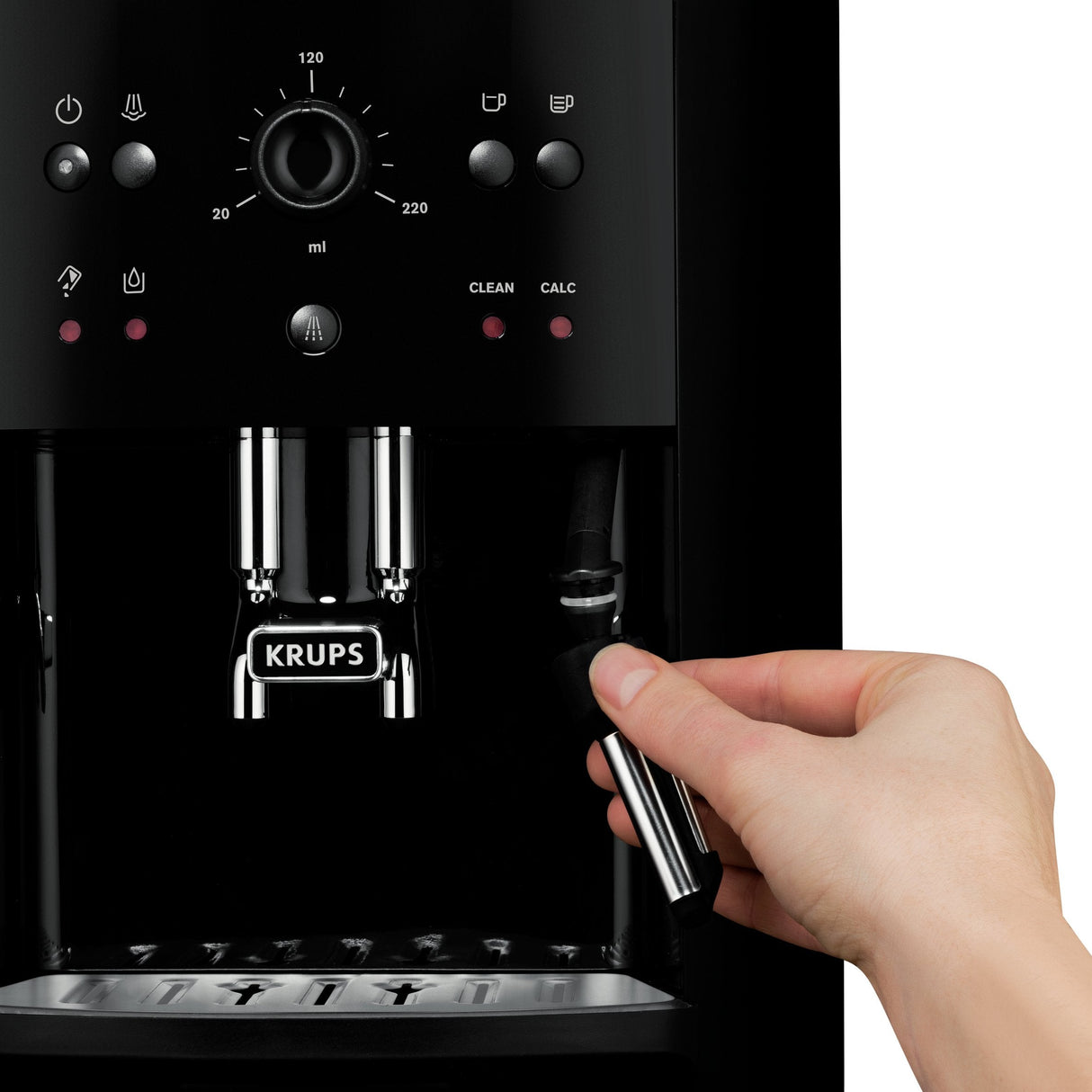 Cafetera Expreso Krups Arabica 1450w 15 Bares Negra