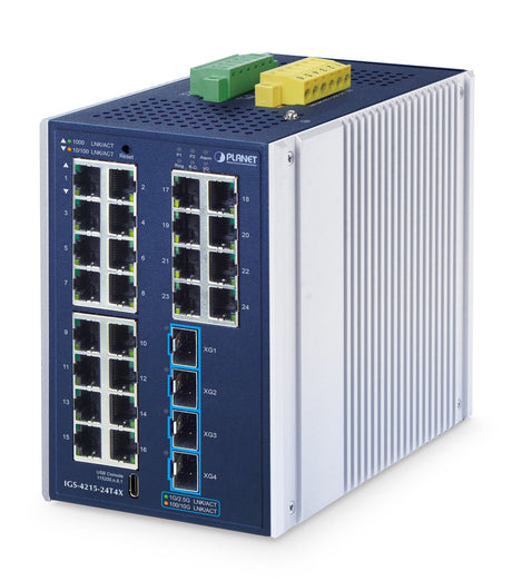 EAN 4711605288255 - PLANET Industrial L2+ 24-Port Managed Switch IGS-4215-24T4X Gestionado L2+ Gigabit Ethernet (10/100/1000) imagen 1