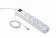 EAN 8716309065818 - Gembird PCW-MS2G limitador de tensión Blanco 5 salidas AC 250 V 1,8 m imagen 1