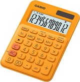 Calculadora Casio Ms-20uc Naranja Mini De Bolsillo Con Teclas Plásticas Alimentación Solar + Pila