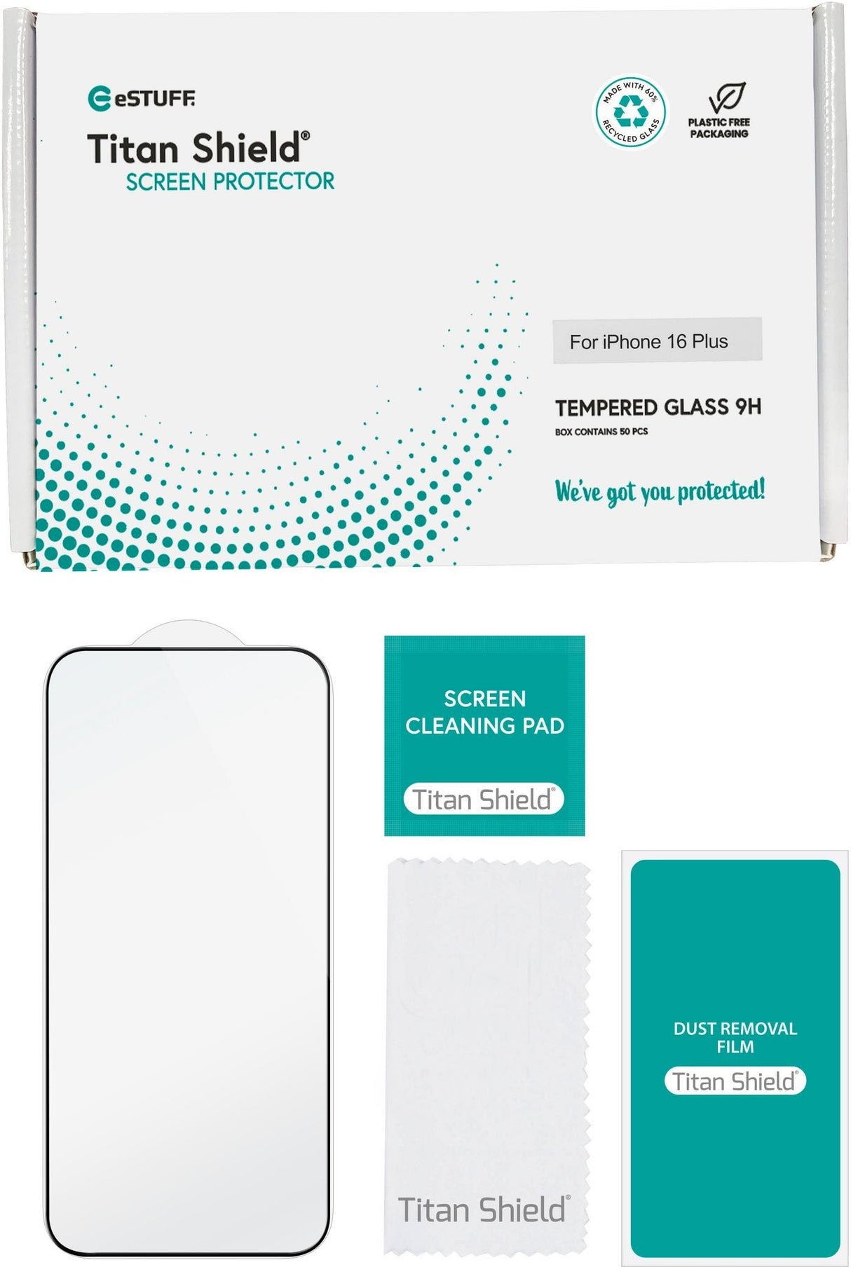 Infinite  Iphone 16 Plus  Screen Protector. Full Cover