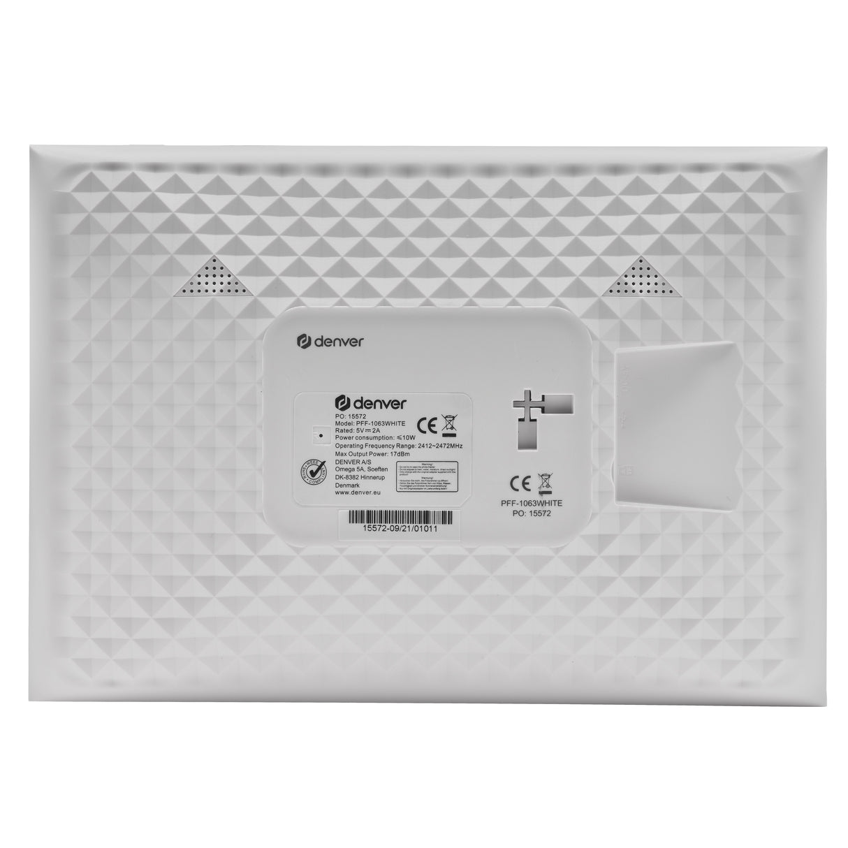 Marco Denver Pff-1063white  Fotográfico Digital Blanco 25,6 Cm (10.1") Pantalla Táctil Wifi