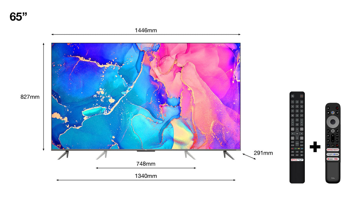 Tv Tcl 65" Serie C635 Qled Dled 4k Smart