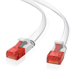 Helos Ultra Slim Cable De Red U/Utp Cat 6 Blanco 10,0m
