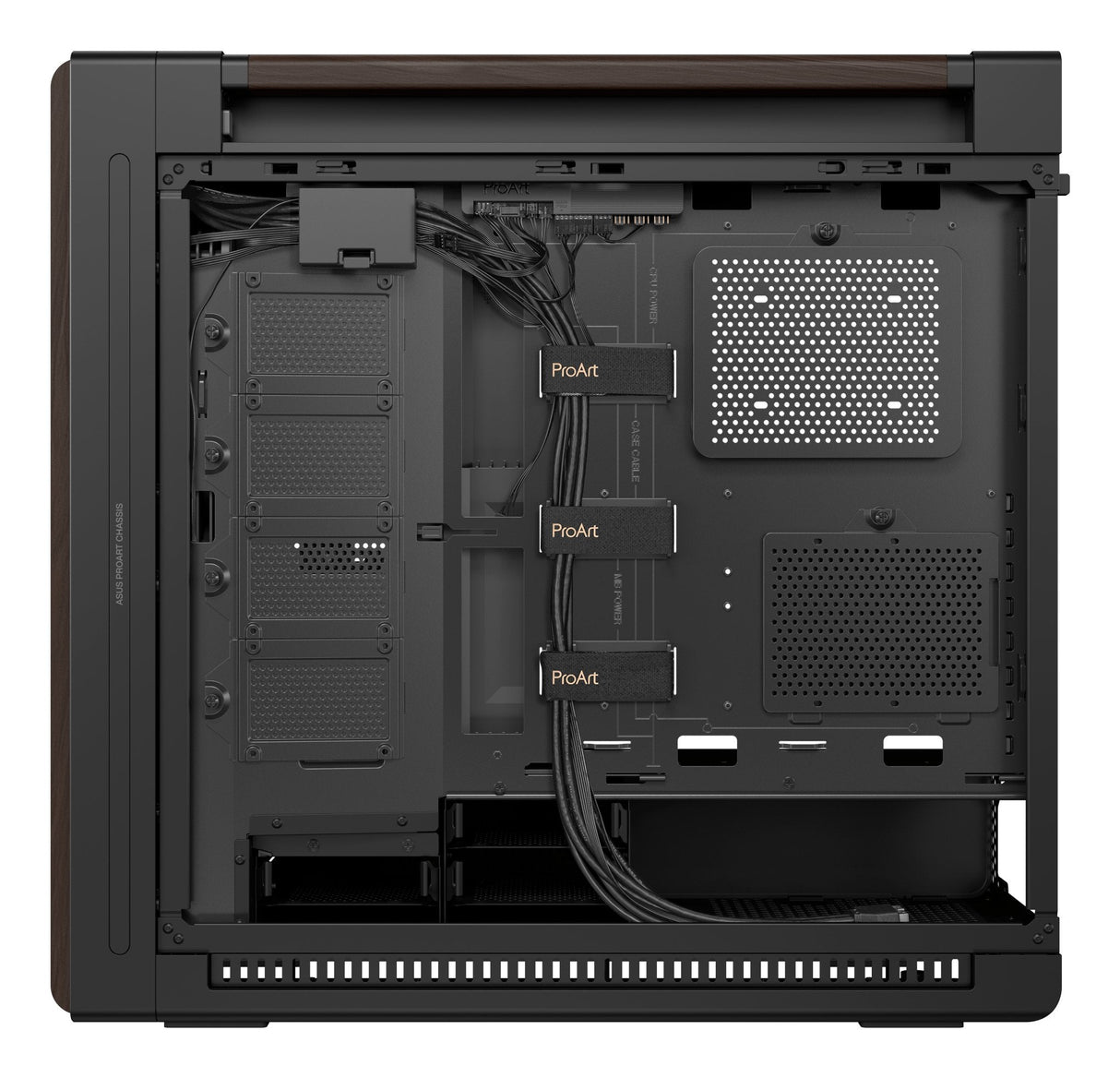 Caja  Pc Asus Geh Proart Pa602 Walnut Wood Tg Pwm Modern Negro