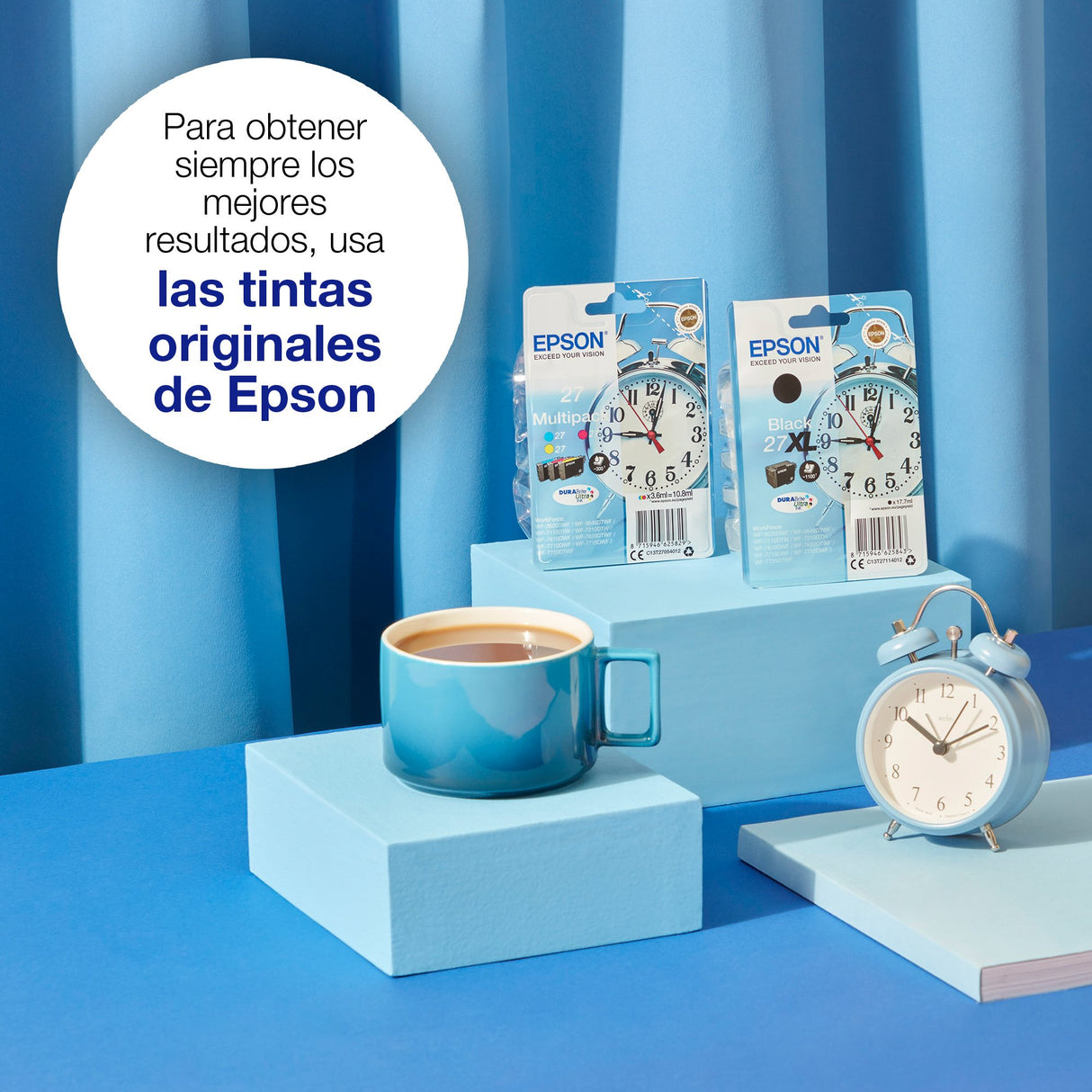 EAN 5057454493891 - Epson Alarm clock C13T27124012 cartucho de tinta 1 pieza(s) Original Alto rendimiento (XL) Cian imagen 2