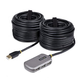Startech.Com Hub Extensor Usb - Concentrador Usb Con Cable De Extensión De 24m - Cable Alargador Usb Con Ladrón Usb - Repetidor Usb Activo O Alimentado Por El Bus - Fuente 10w