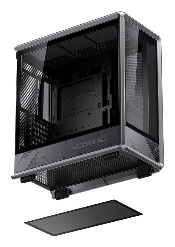 Jonsbo D401 Pc-Gehäuse, Midi Tower, Atx, Tempered Glass - Schwarz