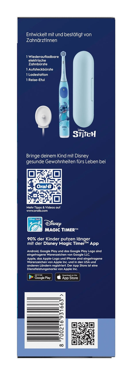 EAN 8700216931663 - Oral-B iO Kids Stitch Niño Cepillo dental giratorio Azul imagen 5