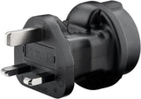 EAN 4040849953071 - Goobay 95307 adaptador de enchufe eléctrico Tipo F Tipo G (RU) Negro imagen 2