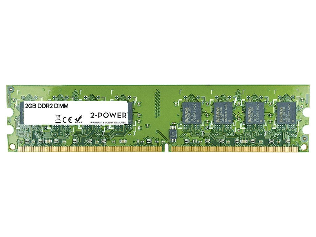 2-Power Memoria 2gb Ddr2 800mhz Dimm 2pdpc2800udmb12g