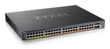 Zyxel Xmg2230-52hp Gestionado L2/L3 2.5g Ethernet (100/1000/2500) Energía Sobre Ethernet (Poe) 1u Negro