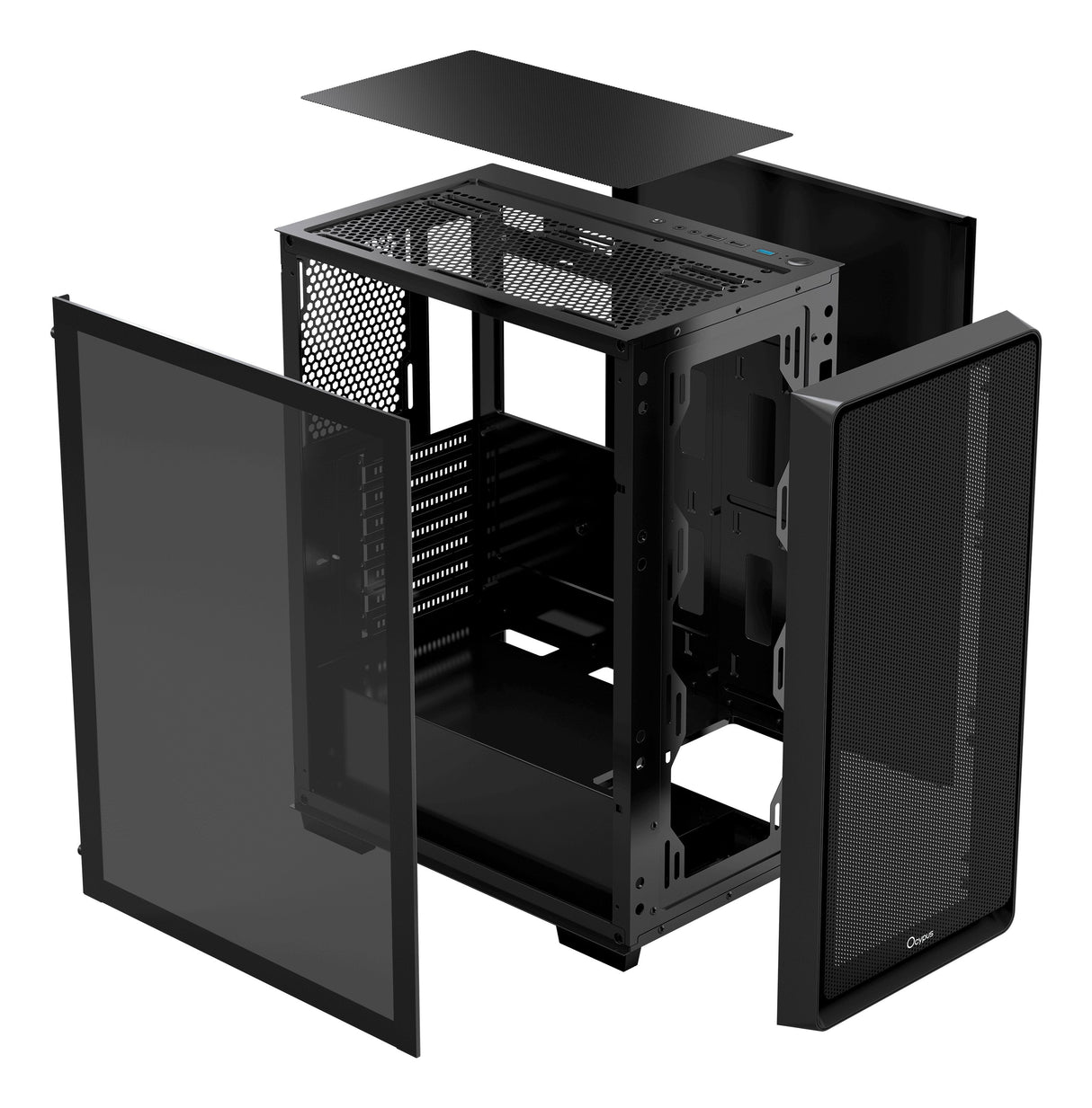 Ocypus Gamma C60 (Negro, Tempered Glass) Gamma-C60-Bkg000xx-Gl