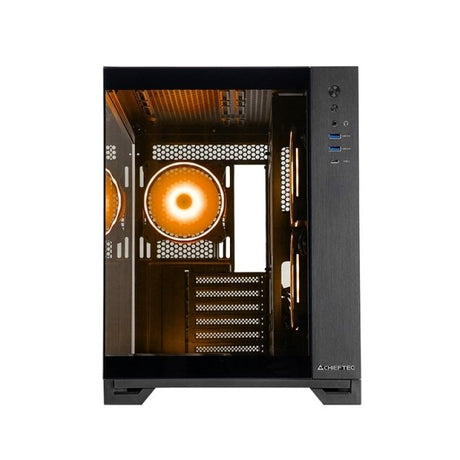 EAN 0753263078681 - Chieftec Visio GM-30B-TG-OP schwarz Tempered Glass x 2 Cubo Negro imagen 4