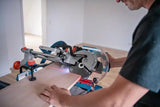 Tronzadora E Ingletadora A Batería Bosch Professional Biturbo Gcm 18v-216 D Professional Sierra Tronzadora E Ingletadora Azul, Sin Batería Ni Cargador