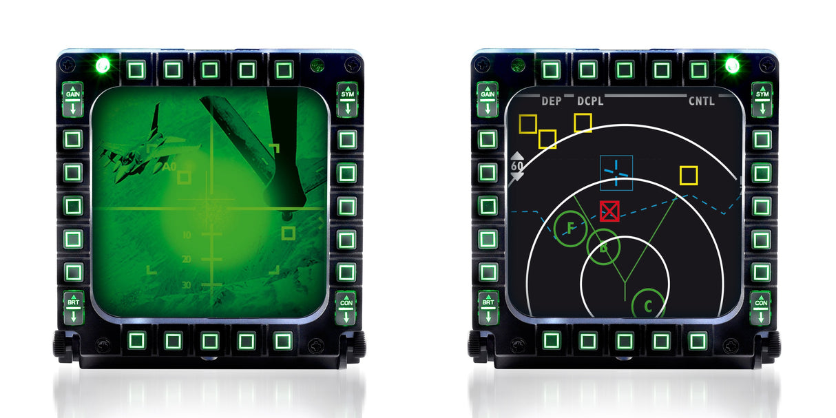Thrustmaster Mfd Cougar Pack Thrustmaster Mfd Cougar Pack, Palanca De Mando, Pc, Alámbrico, Negro