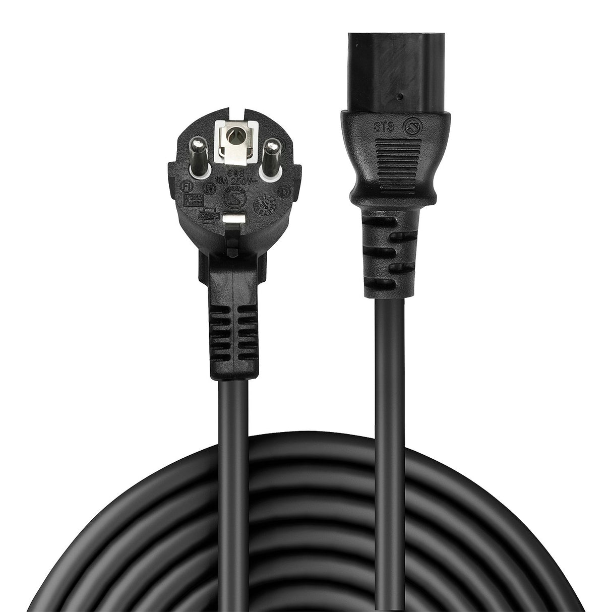 EAN 4002888303347 - Lindy 30334 cable de transmisión Negro 0,7 m Enchufe tipo A IEC C13 imagen 2