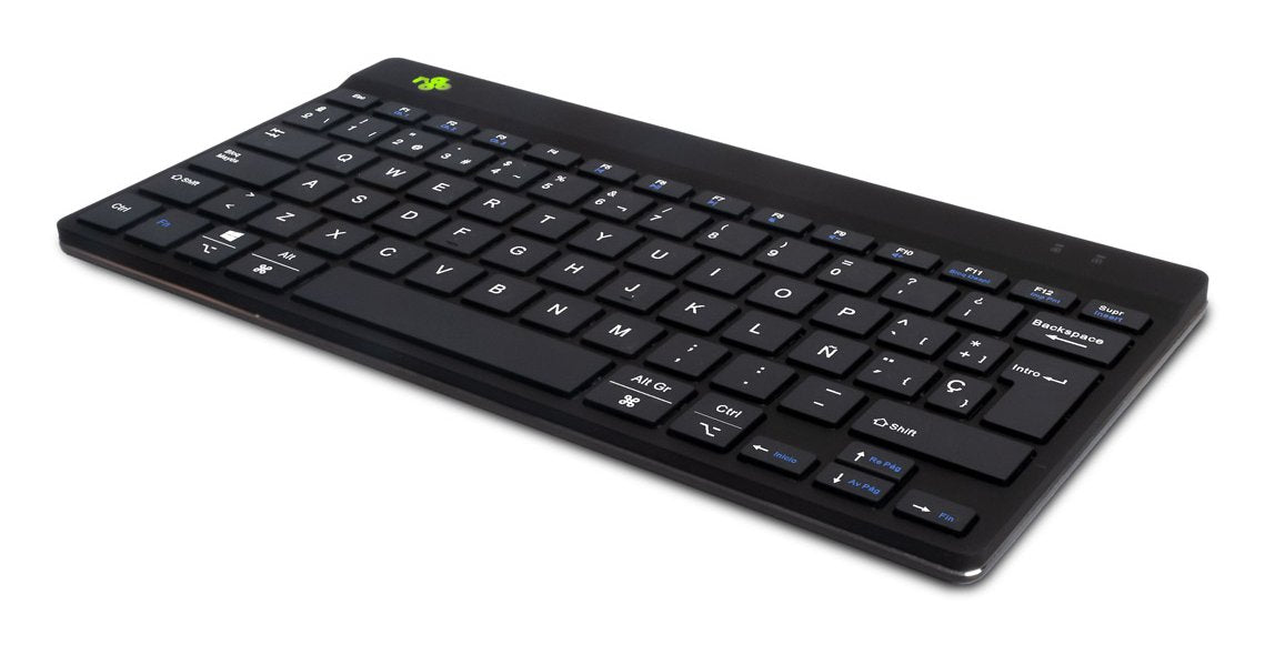 Teclado Español R-Go Tools Ergonómico R-Go Compact Break, Teclado Compacto Con Software De Pausa, Qwerty (Es), Bluetooth, Negro