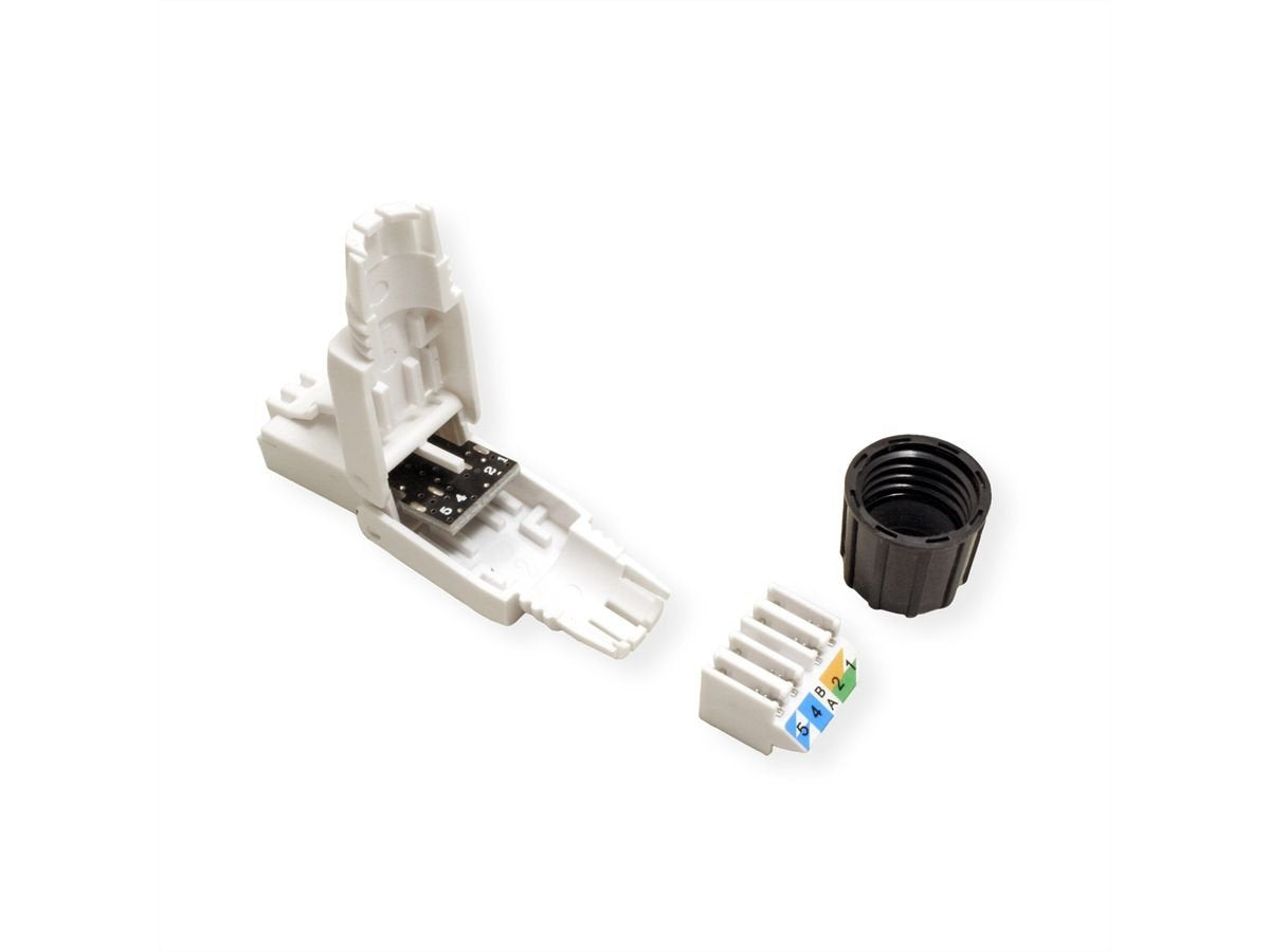 Roline Feldkonfektionierbarer Rj-45 Conector Macho Kat 6a Class Ea Utp Blanco