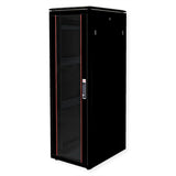 Roline 19-Zoll Netzwerkschrank Pro 36 He, 600x800 Bxt Glastr Schwarz