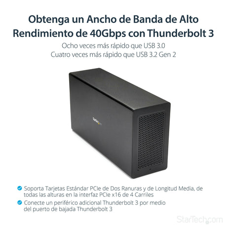EAN 0065030868440 - StarTech.com TB31PCIEX16 base para portátil y replicador de puertos Alámbrico Negro imagen 8