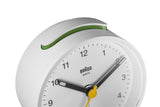 Braun Bc12w Klassischer Analoger Wecker Schlummerfunktion Y Licht, Blanco