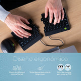 R-Go Split Break Keyboard,  Qwerty (Pt), Bluetooth, Black