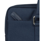 Dbramante1928 Stelvio Slim Laptop Bag Pure Funda De Transporte Para Portátil 14" Azul Hardware Con Acabado Plateado
