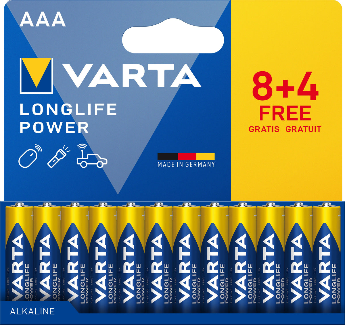 EAN 4008496067053 - Varta 04903 121 772 pila doméstica Batería de un solo uso AAA Alcalino imagen 3