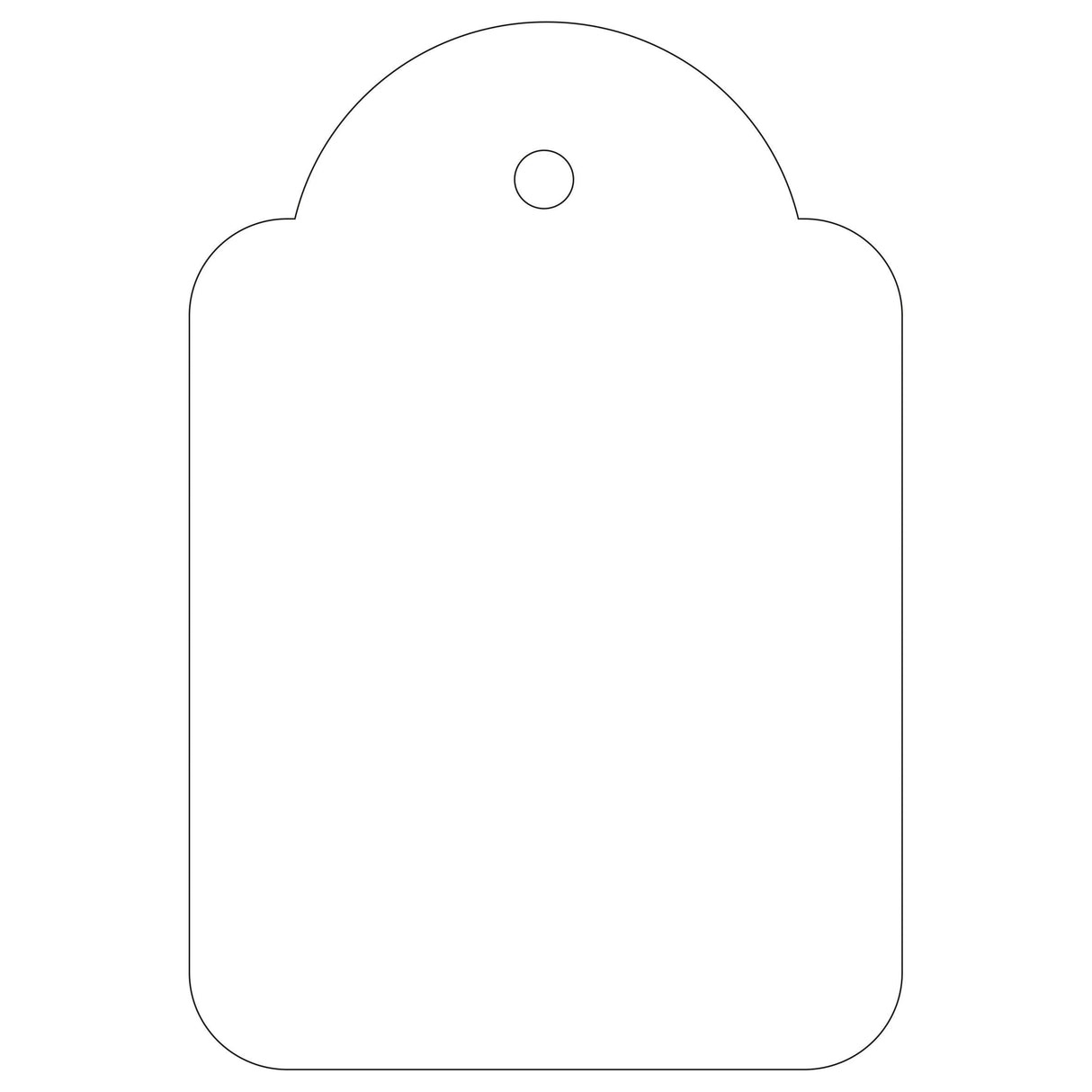 Apli Caja 500 Etiquetas Colgantes Con Hilo 36x53mm Blanco