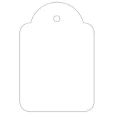 Apli Caja 500 Etiquetas Colgantes Con Hilo 36x53mm Blanco