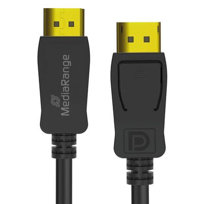 Mediarange Displayport Cable, Ver. 2.1, 40 Gbps, 2.0m, Sw