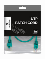 Cable De Red Gembird Cat.5e Utp 0.5 Mts Verde