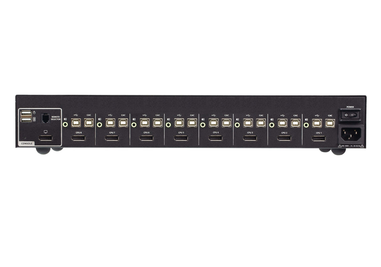 8-Port Usb - 4k Displayport    Cpnt Secure Kvm Switch With Card Read