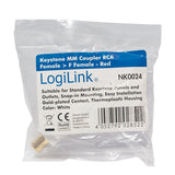 Kab Keystone Verbinder Rca Female > F Female - Red Logilink