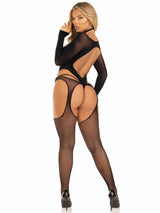 Leg Avenue - Bodystocking Rejilla Negro