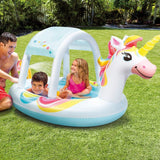 Piscina Infantil, Unicornio Con Rociador, 254 X 132 X 109 Cm