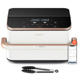 Cosori Freidora Dual Blaze Twinfry Caf-Tf101s-Weur (Blanco, 2.800 Watt, Korb 10 Liter / 2x 5 Liter) Caf-Tf101s-Weur