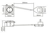 Placa Frontal Audiovisual Modular Techconnect De Vision Garantía Durante Toda La Vida Útil Del Producto Módulo De Toma De Alimentación Para La Ue Toma De Corriente Schuko Conectada A Tierra Instalable En Espacios Para 3 Módulos Enchufe A 90