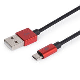 Premium Cable  Maillon Micro Usb 2.4 Aluminio Red 1m